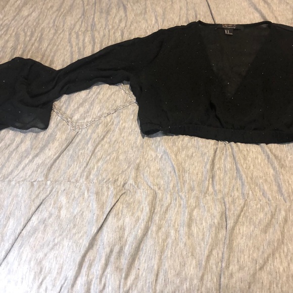 Black see through crop top - Picture 2 of 4